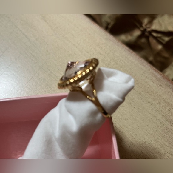 Pink Amethyst Rose de France NWT 14k Gold Ring 💕 - Picture 9 of 15